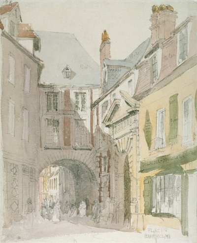 Place Barthelme, París, c.1829 de David Cox